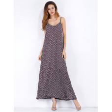 Sexy Women Sleeves Floral Print Maxi Dresses Sexy Women Sleeves Floral Print Maxi Dresses