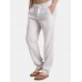 Mens Summer Thin Cotton Breathable Quick-drying Drawstring Casual Straight Pants Mens Summer Thin Cotton Breathable Quick-drying Drawstring Casual Straight Pants