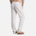 Mens Summer Thin Cotton Breathable Quick-drying Drawstring Casual Straight Pants Mens Summer Thin Cotton Breathable Quick-drying Drawstring Casual Straight Pants