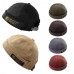 Men Women Couples Adjustable Solid Corduroy Velvet Brimless Hats Retro Crimping Bucket Cap Men Women Couples Adjustable Solid Corduroy Velvet Brimless Hats Retro Crimping Bucket Cap