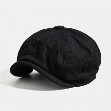 Men Woolen Newsboy Cap Cabbie Lvy Flat Hat Vintage Painter Beret Hats Men Woolen Newsboy Cap Cabbie Lvy Flat Hat Vintage Painter Beret Hats