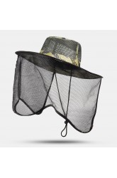 Men's Hiking Travel Sun Hat Outdoor Fishing Cap Breathable Mesh Gauze Casual Hat